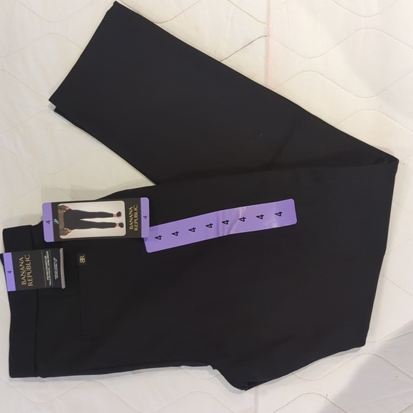 Sz 4 Banana Republic Women’s Mid Rise Straight Leg Pants - Picture 3 of 7